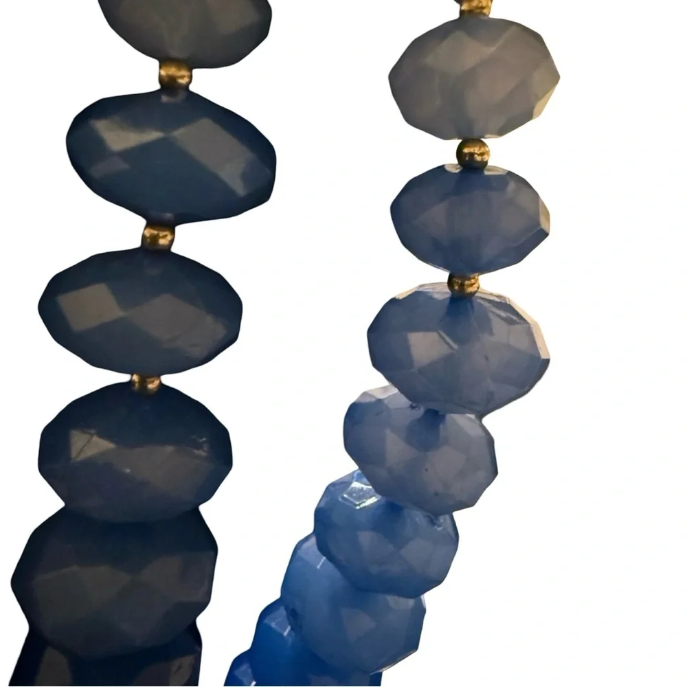 Elegant Blue and Gold Necklace
